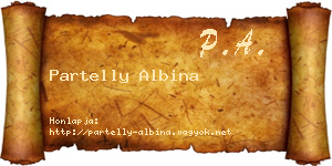 Partelly Albina névjegykártya